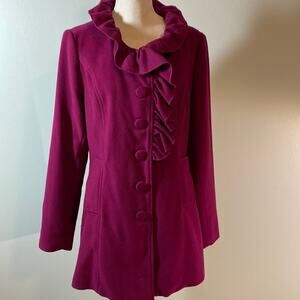 Pink ruffled coat